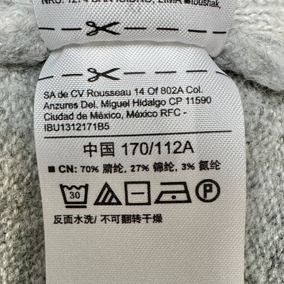 Old Navy Sweater Womens XL Gray White Plaid LS Super Soft Acrylic/Nylon Blend - Picture 9 of 10